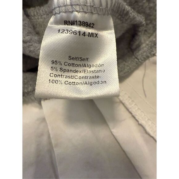 Robertson Rodeo Gray Hooded Sweatshirt with White Pleated Peplum Sz S Lagenlook - Picture 11 of 12